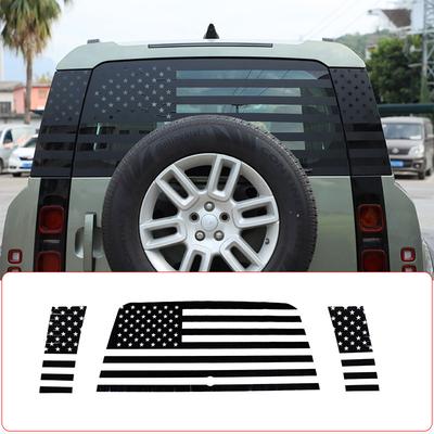 For Land Rover Defender 90 110 - Car Styling Black Car Rear Window Windshield Graphic Decal Sticker Car Accessories