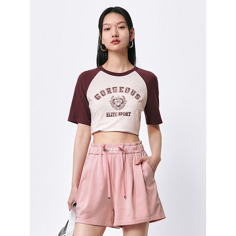 

Женский укороченный топ PEACEBIRD с цветными вставками и рукавами реглан S