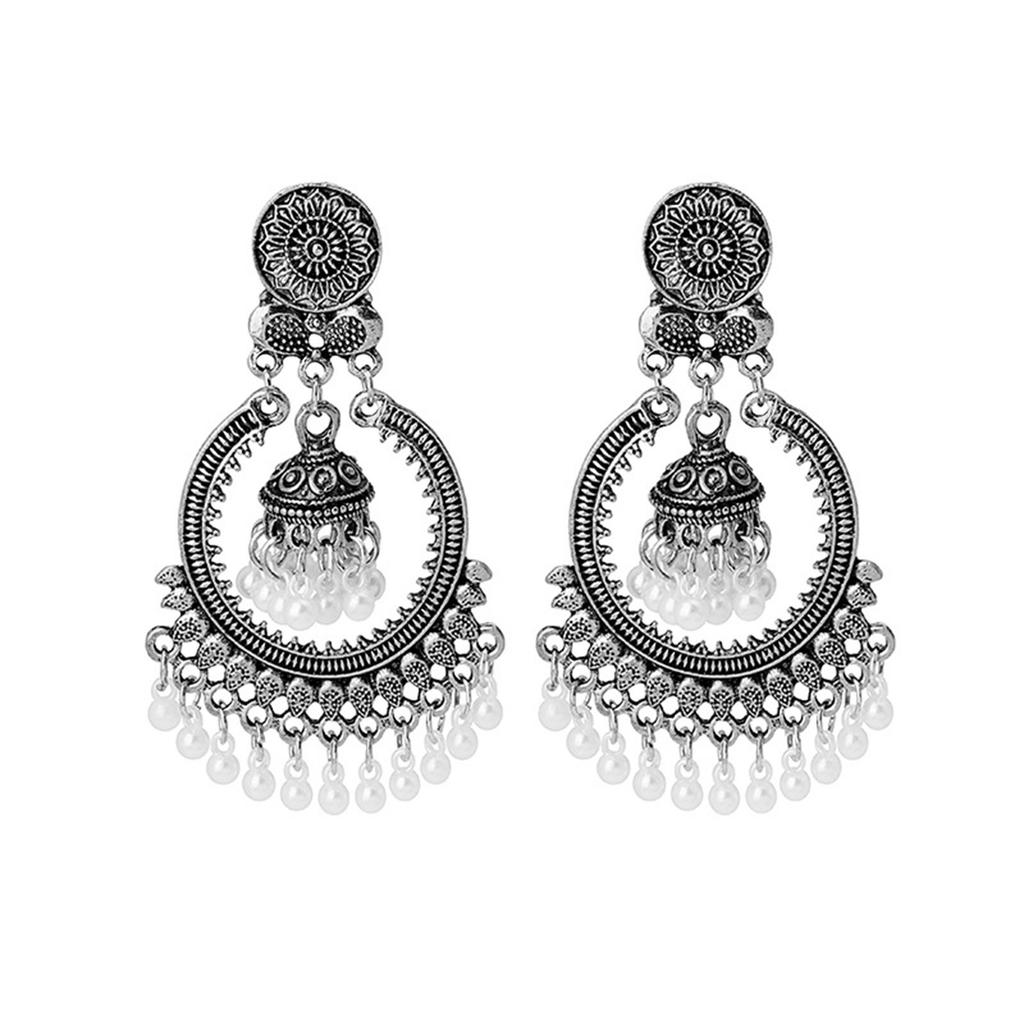Elegant Handmade Pearls Tassels Earrings Pendant Earrings Women Ear Jewelry Perfect for Parties and Special Occasions