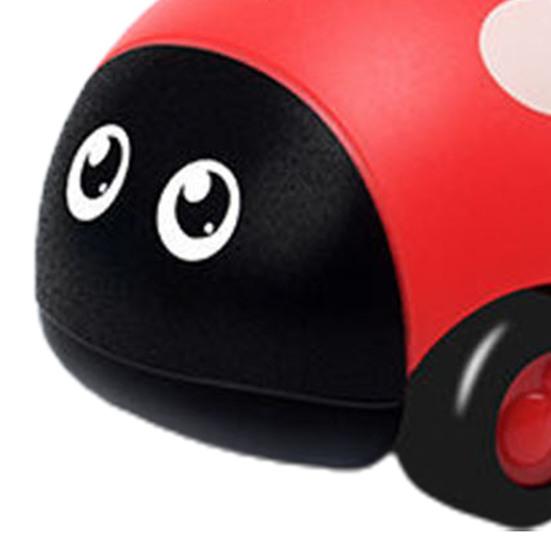 Pull Back Car Lovely Simulated Plastic Ladybug Two-way Pull Back Toy for Kids