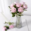 Single Velvet Strand Rose Simulation Flower Table Decor And Special Occasions