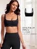 CRZ YOGA Sport Yoga Rundhals Asiatisch XS BH, BH, Camisole, Kabellos, Mit Cups, Schnelltrocknend, Stretch, Passform, Butterluxe, Schwarz,