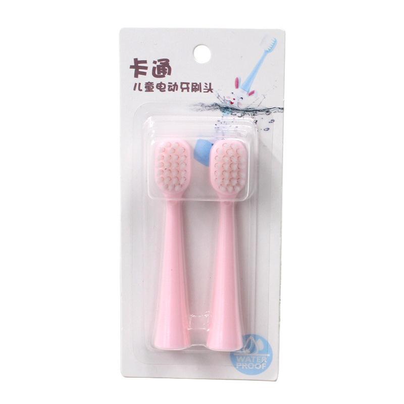 

Электрическая зубная щетка для детей от 3 до 12 лет с вращающимся милым мультяшным рисунком в виде кролика для детей с мягкими сменными головками, нескользящая зубная щетка