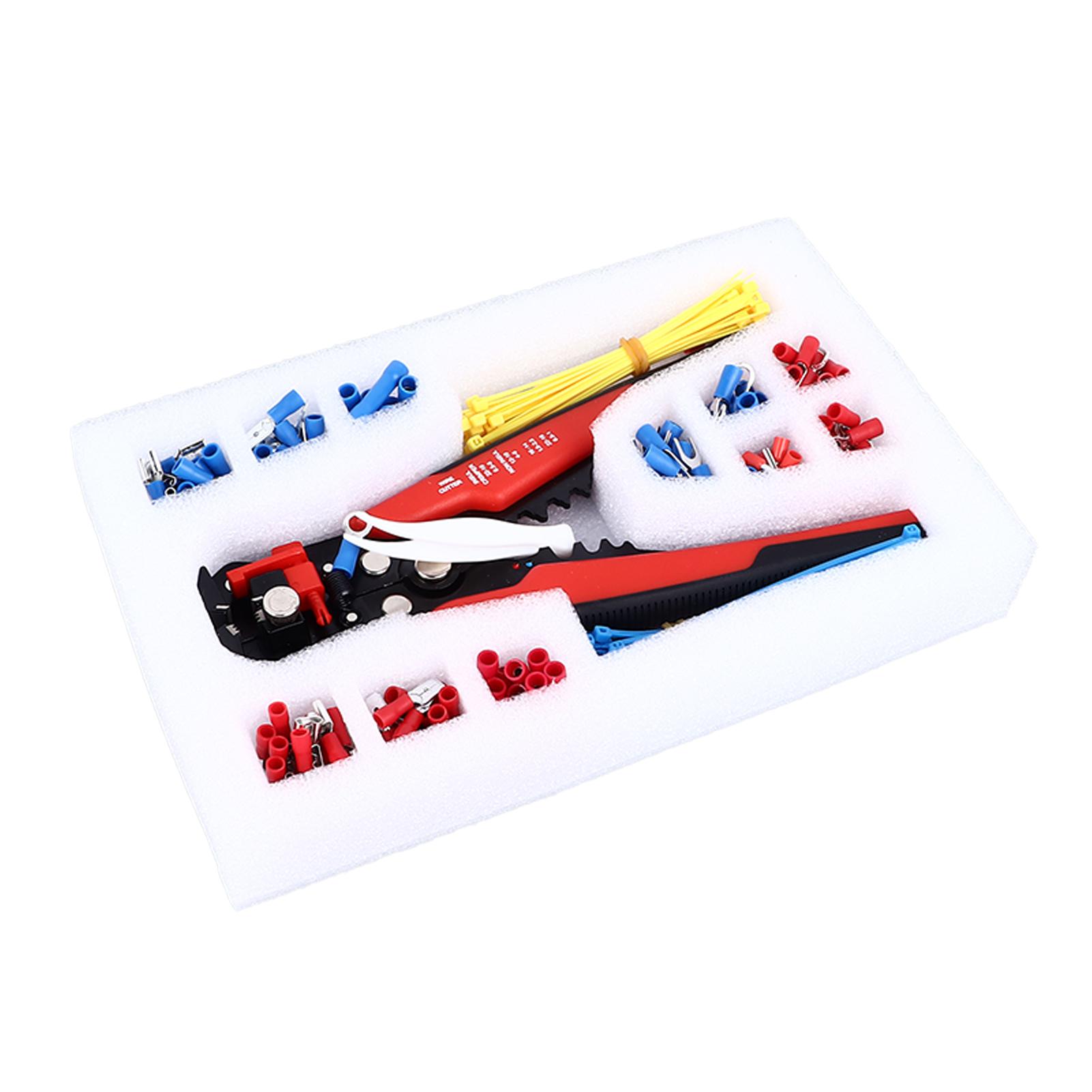 

Набор инструментов для обжима проводов Обжимной инструмент для проводов с кабельными стяжками Холодное прессование и клемма для среднего соединения