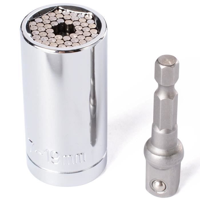 Unelte de reparații - EBRTSET - Set Universal Soclu - 2 buc - Adaptor universal - Oțel