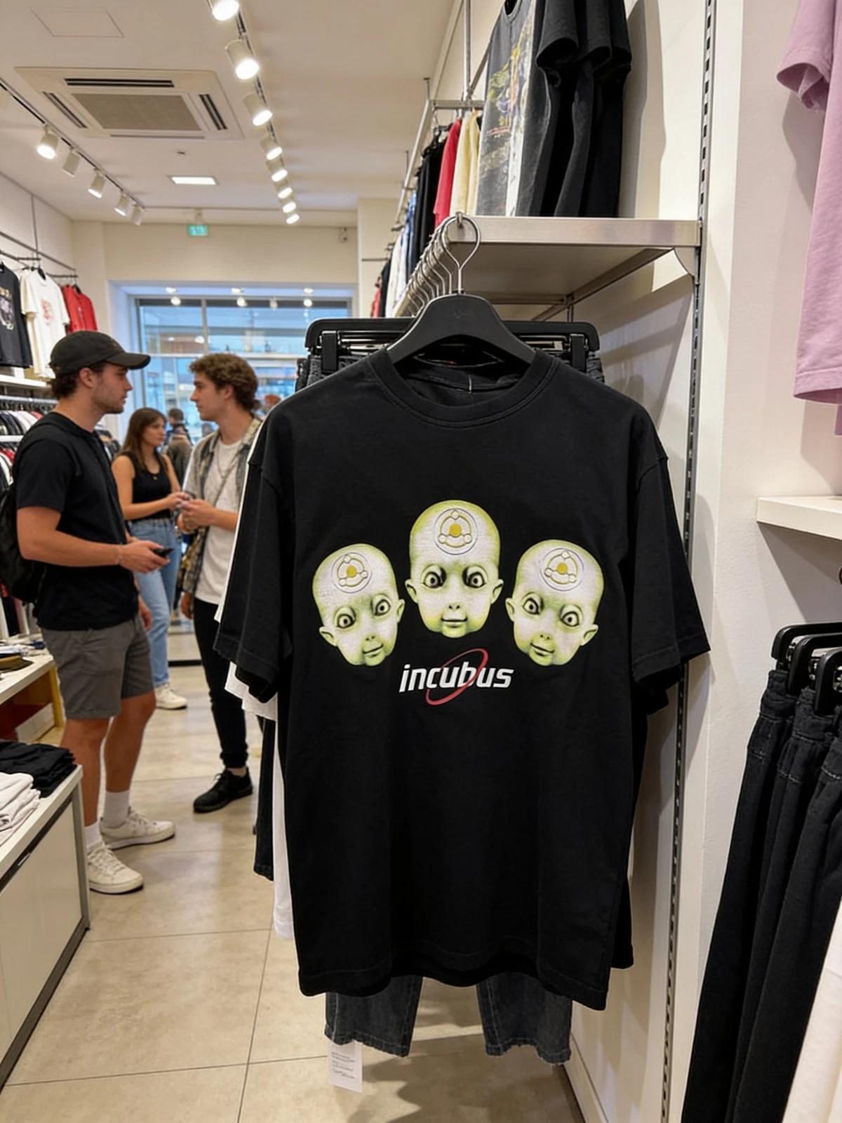 Band Vintage Incubus Baby Face Short Sleeve Adult Cotton T-Shirt 2XL
