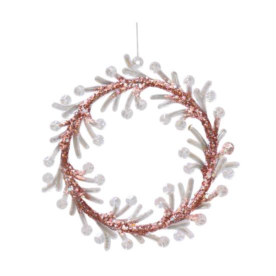 Christmas Clear Acrylic Hanging Ornament Glitter Snowflake Butterfly Reindeer Dancing Girl Tree Angel Wing Key Wreath Xmas Hanging Decoration