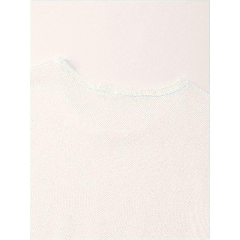 White Floral Music T-shirt| Casual Summer Style, Printed Design, Crew Neck, Slightly Stretchy Fabric