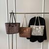 Elegant Large Capacity Leopard Print Tote Bag For Women Trendy Summer Shoulder Bag