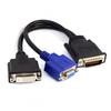 Chenyang LFH Male To Dual DVI Female VGA RGB 15pin Female Splitter Extension 15cm DMS-59pin 24+5