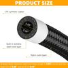 8AN 10 Ft Fuel Line Hose Stainless Steel Nylon Braided Oil Gas Fuel Line Hose 7/16 Inch ide Diameter Suitable for Fuel Systems Engines Tube Hose -