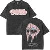 2026Vintage Rapper Mf Doom Tour Washed T Shirts Mens Women Fashion Oversized T-shirts Y2K Hip Hop Gothic Short Sleeve T 469