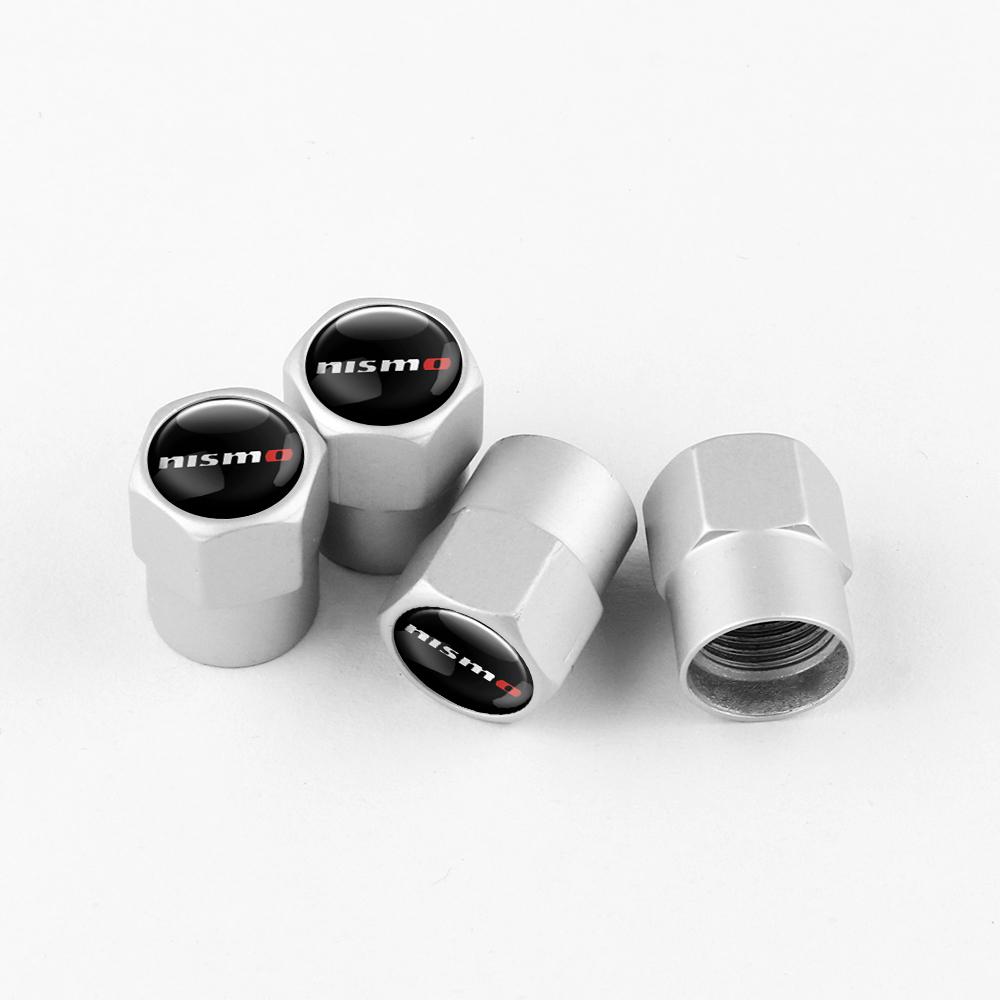 CHHUPY1 4pcs auto Metal Wheel Tire Valve Caps Stem case for Nissan X-trail Qashqai Note Juke Sentra Patrol Navara Micra car accessories