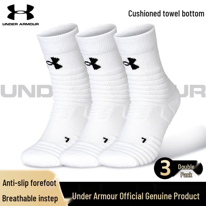 Under Armour Unisex 3-Pair Performance Short Socks