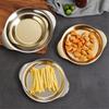 Double Ear 304 Stainless Steel Noodles Plate Pasta Fried Chicken Snack Pan Table Serving Food Trays Buffet Meals Divid Plates