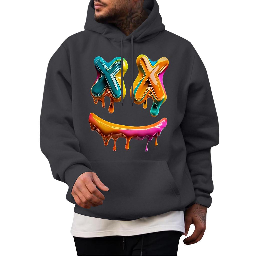 Men's Casual Hoodie Fashion  Sweatshirt With Hood Leisure Tops Teenager Streetwear Fashion Long Sleeve Shirt Warm