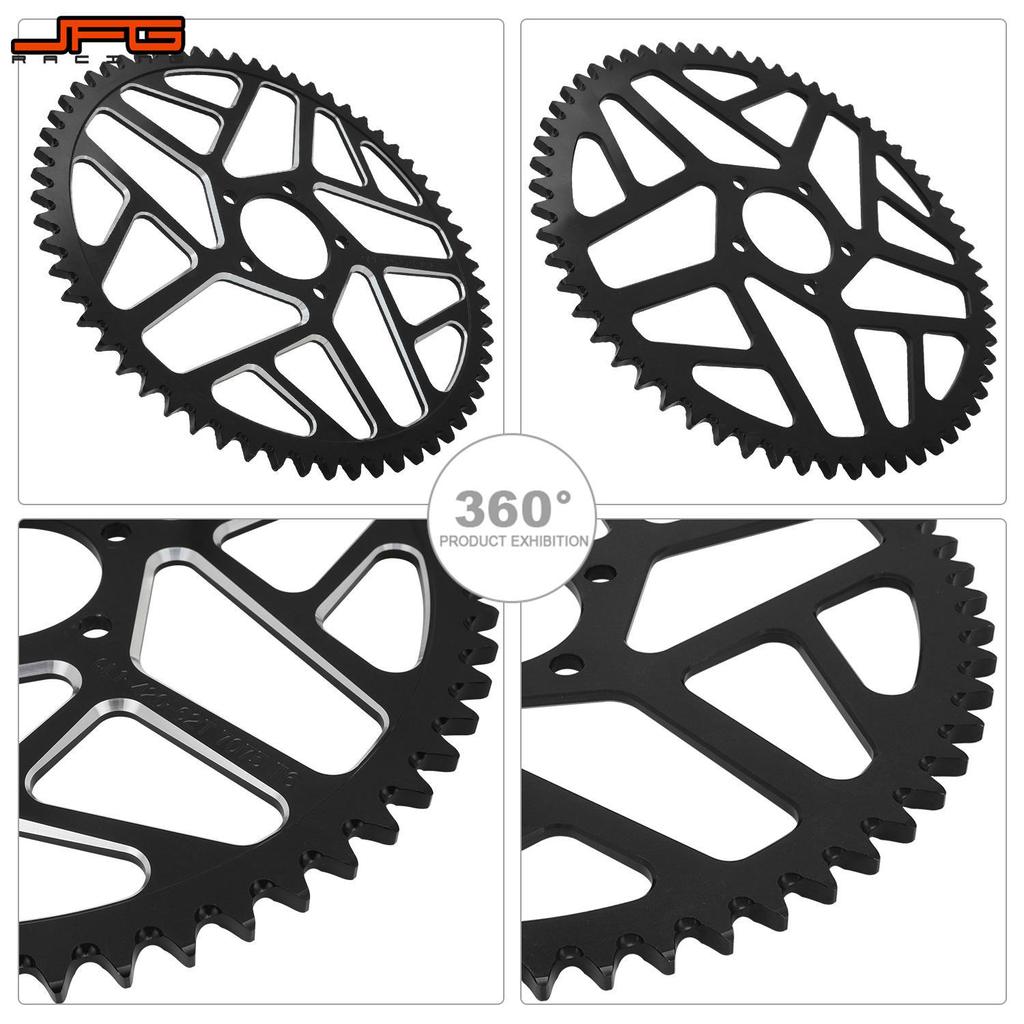 Motorcycle 7075 Aluminum 58T 62T Sprocket 106L 112L 120L Chain Set Kits For Sur-Ron Surron Segway Electric Cross-country Bike