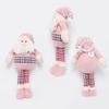 50cm Christmas Pink Big Santa Claus Reindeer Plush Dolls Standing Toy Xmas Decoration Ornaments Craft Gift Home Decor New Year