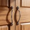 Solid Retro Cabinet Handles French Style Zinc Alloy Gold Silver for Bedroom Wardrobe Drawer Kitchen Cupboard DIY Home Makeover
