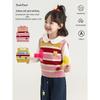 Girls' Rainbow Stripe Sleeveless Knit Vest