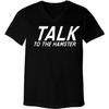 Bucking Ham Talk To The Hamster - Men's Ultra Soft V-Neck T-Shirt CP05 Black