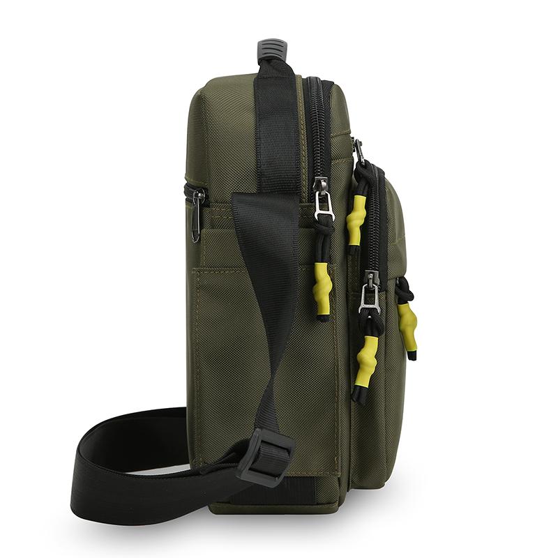 Bolsa Transversal Masculina Oxford Bolsas de Ombro Único Armazenamento de Grande Capacidade Moda Múltiplos Bolsos Bolsa Transversal para Viagem de Negócios Mochila Diária