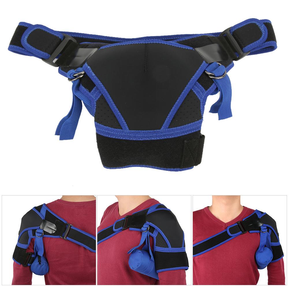 4 Direction Adjustable Breathable Sports Single Shoulder Brace Protector Support Band Pad for Right LeftM(airbag