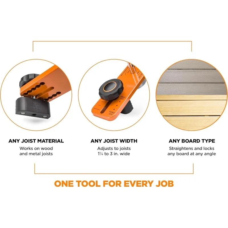 Deck Board Straightening Tool Universal Bowl Holder Grip Composite Wood Metal Joint Bender Leveling Alignment Professional Tool