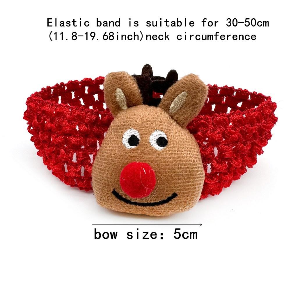 30/50pcs Large Dog Bowties Snowman Christmas Tree Deer Style Dog Collar Small Middle Large Dog Pet Supplies Dog Accessoreis Bows