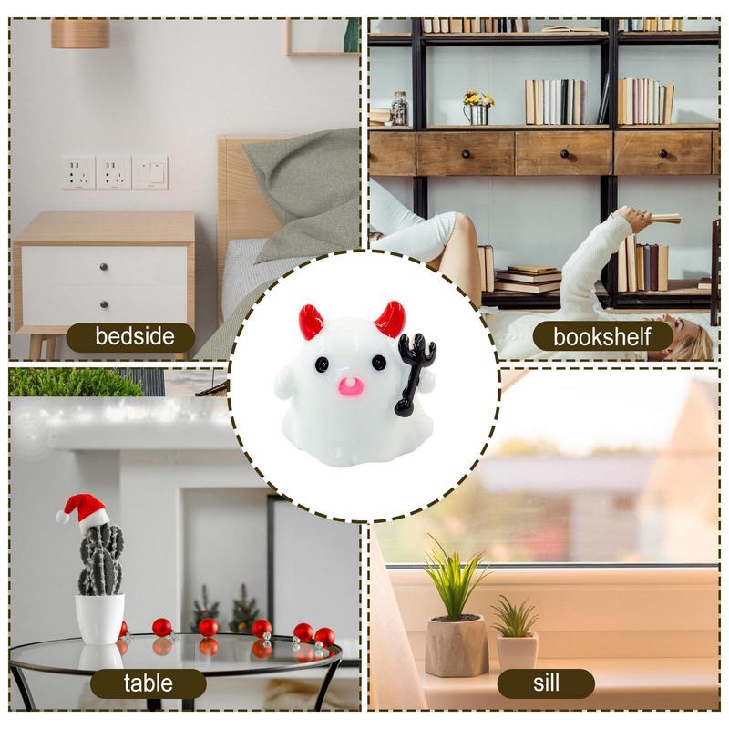 Halloween Mini Figurines Winter Festival Decoration Ornaments Spooky Mummy Miniatures Pumpkin Shape Supplies Seasonal Decor