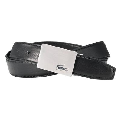 [Lacoste] [Lacoste] Belt, Special Order, Men's LB64760, Pin Buckle, Genuine Leather [01] Black