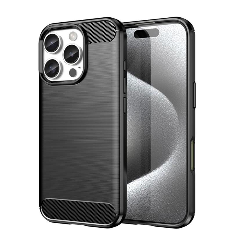 For iPhone 16 Pro Max Case iPhone 16 Pro Max Cover Brushed TPU Phone Case Shockproof Protective Back Cover For iPhone 16 Pro Max