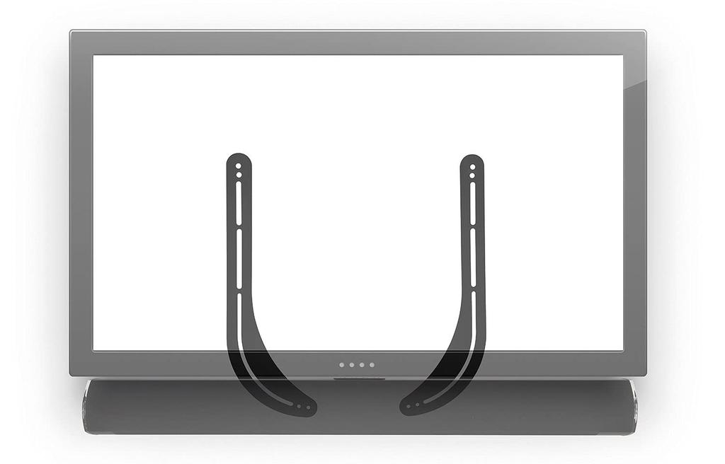 Mount-It Universal Soundbar Mounting Kit with TV Bracket, MI-SB39, Black