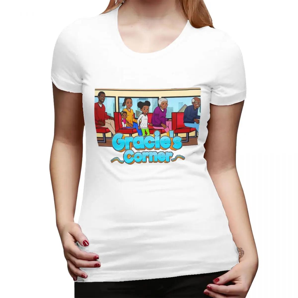 

Gracies Family Corner Cute Phonics Song TShirt for Women Round Neck Streetwear T Shirts Womens Tees Short Summer Clothes Tops S