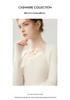 Lekasha Women's 100% Pure Cashmere Square Neck Slim-Fit Pullover