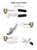 Adjustable Telescopic Anti-Theft Steering Wheel Lock with Window Hammer & Metal U-Lock