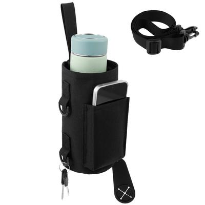 Magnetic Water Bottle Holder Portable Magnetic Gym Water Bottle Carrier Bag with Phone Pocket Towel Buckle for Men Women Gym