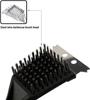 Brosse de Barbecue - GIGICIAL - 3 Pièces - Acier Inoxydable - Nettoyage Facile - Couleur Noir
