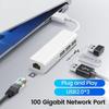 USB 2.0 USB Ethernet Adapter High-Speed USB Hub High-Speed USB Type C Ethernet Adapter  for PC