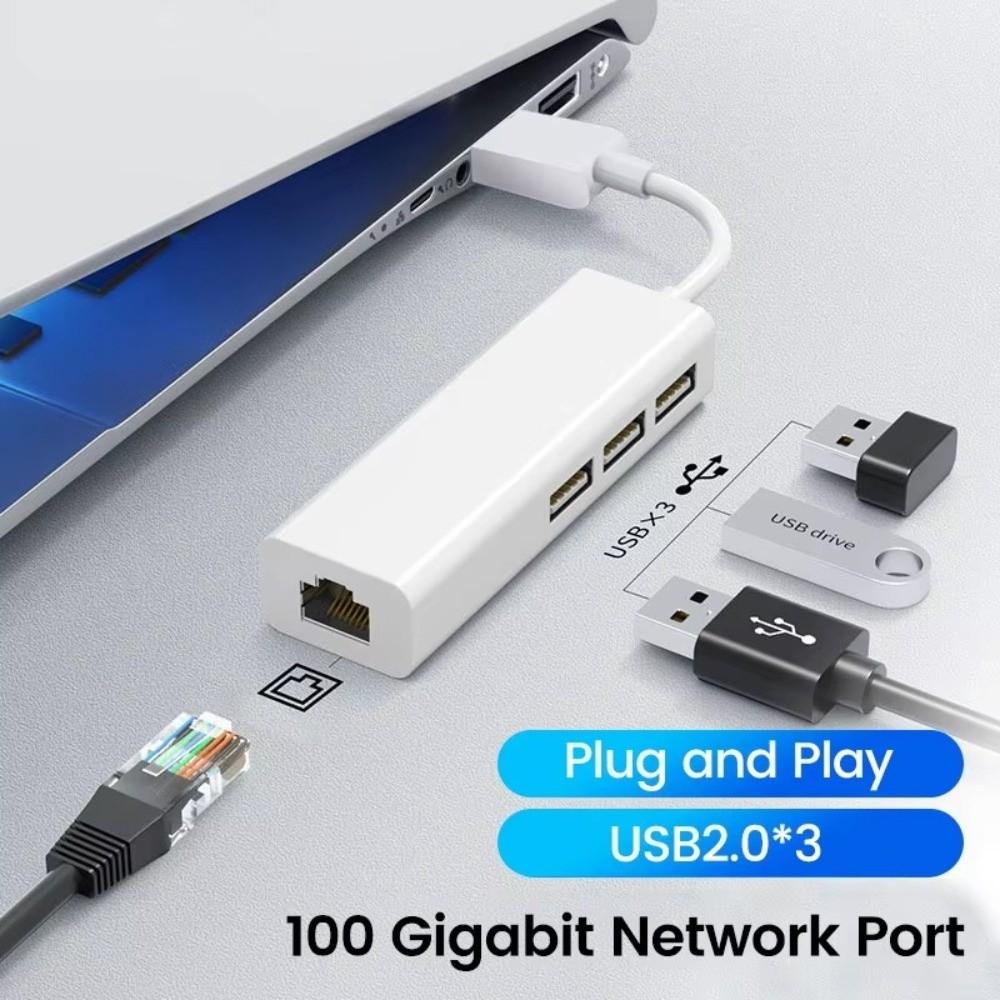 USB 2.0 USB Ethernet Adapter High-Speed USB Hub High-Speed USB Type C Ethernet Adapter for PC