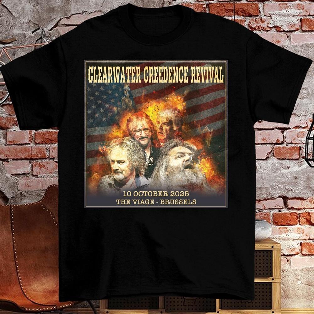 Классическая футболка унисекс Creedence Clearwater Revival Tour2025 20D wbr/ 1018 S