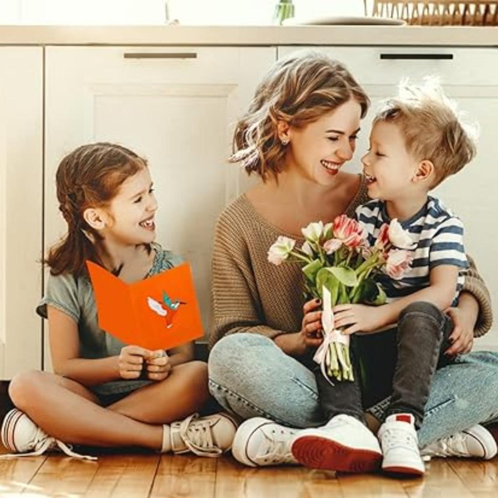 Kolibri-Pop-up-Karte – 3D-Geburtstagsgeschenk, Kolibri-Karte für alle Anlässe – Muttertag, Erntedankfest für Frauen, Mütter, Ehefrauen, Omas, Schwestern