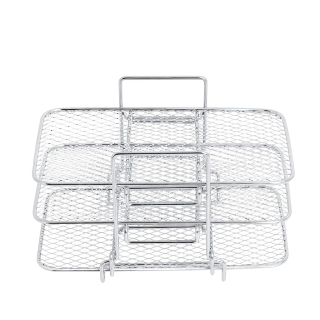 Stainless Steel BBQ Grill Rack Multi Layer Stackable Oil Drip Drying Rack for Outdoor Grilling and Smoking Accessories