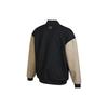 Puma Color Block Logo Embroidered Baseball Collar Zip Jacket Unisex Jackets Black Brown 539749-01