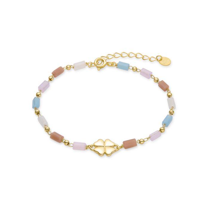 Bracelet - LUXENTER - Saara - Argent 925 - Or jaune 18K - Cristaux multicolores