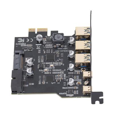 PCIe To USB 3.2 Gen 2 Card, 20 Gbps, 5 Ports (3 USB Type-A, 2 USB Type-C) Expansion Card for Linux 7/8/10/11 and OS X PCs
