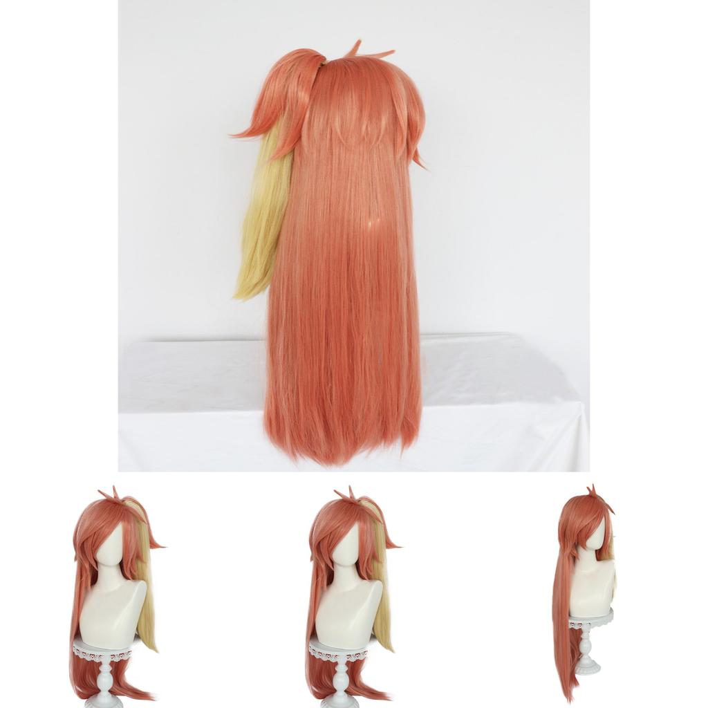Hazbin Hotel Cherri Bomb Cosplay Fake Hair With Gradient Clip For Anime Costume