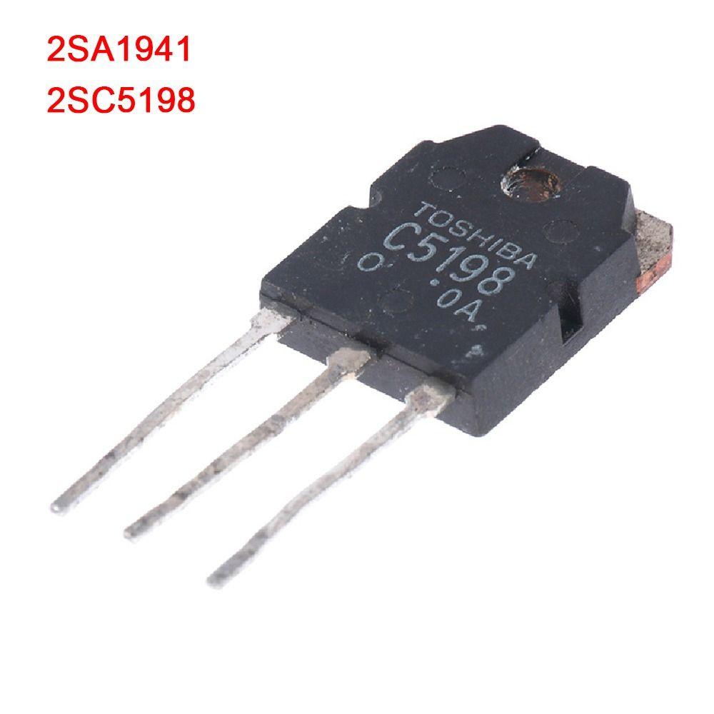 

3 Pairs Durable C5198 Transistor 2SC5198 2SA1941 TO-3P Audio Amplifier 3 Pairs