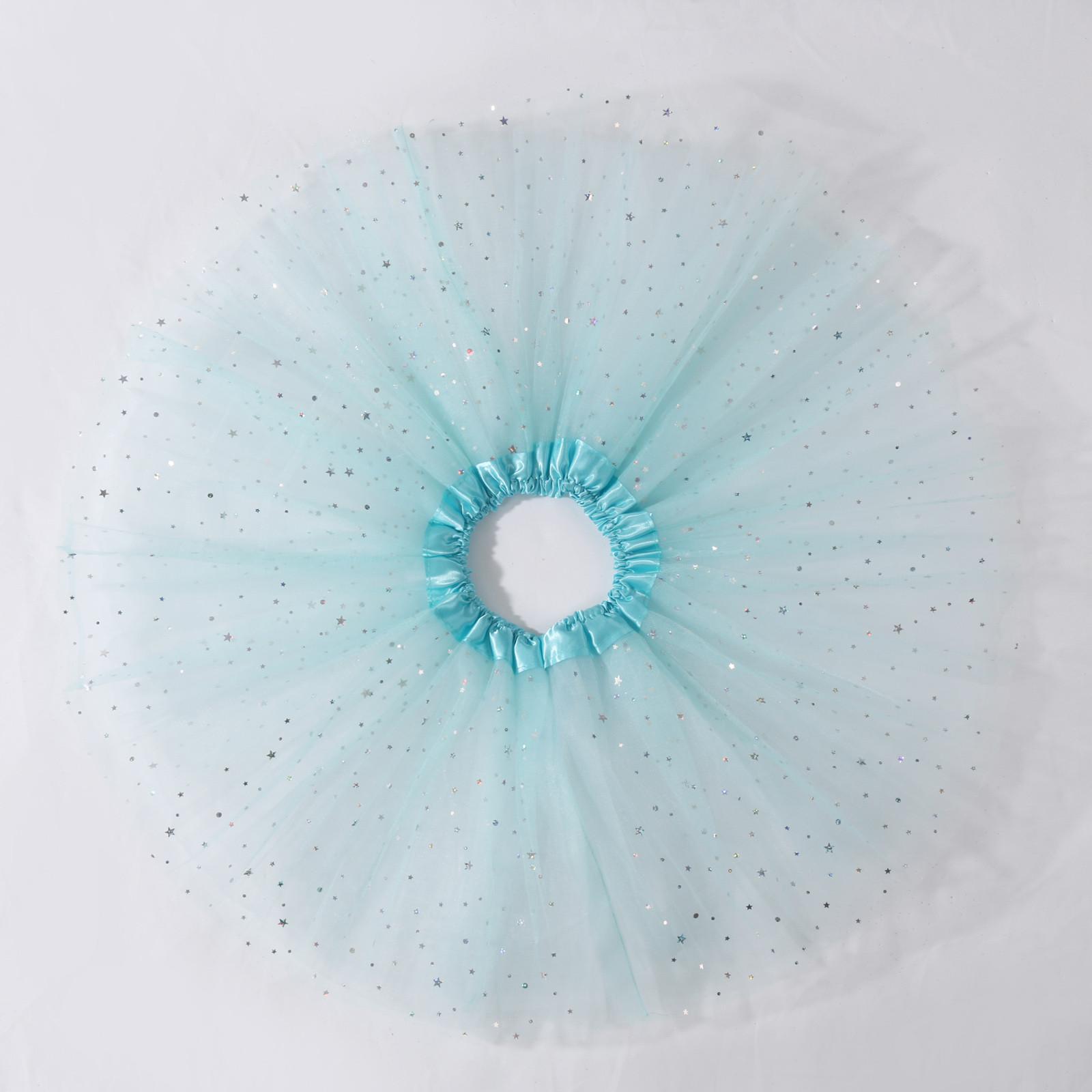 

Детская юбка, детская юбка из тюля с пайетками для маленьких девочек и малышей One size