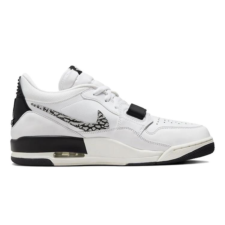 Jordan Legacy 312 Slip Resistant Low top Vintage Basketball Shoes Men's White Black CD7069-110(Team352-)